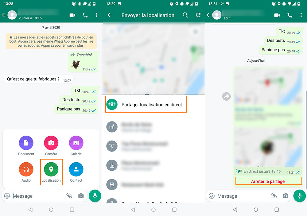 WhatsApp localisation WhatsApp localisation