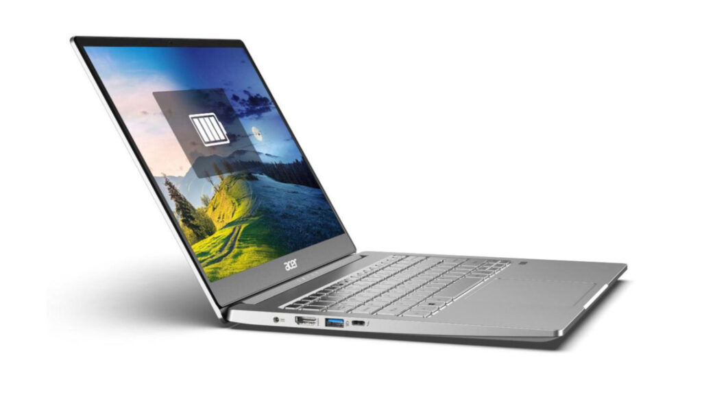 L'Acer Swift 3 est particulièrement fin // Source : Boulanger