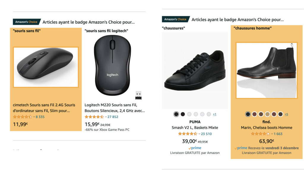 Certains produits Amazon ne sont pas exactement labeliisés comme telle // Source : Capture d'écran Numerama Certains produits Amazon ne sont pas exactement labeliisés comme telle // Source : Capture d'écran Numerama