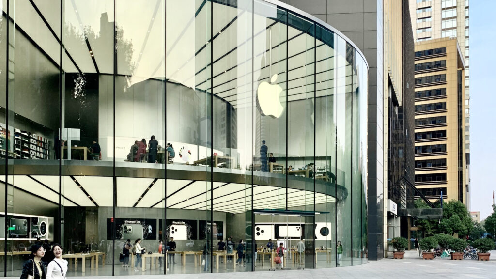Un Apple Store dans la ville de Nankin en Chine // Source : 来斤小仓鼠吧 - Wikimedia Commons Un Apple Store dans la ville de Nankin en Chine // Source : 来斤小仓鼠吧 - Wikimedia Commons