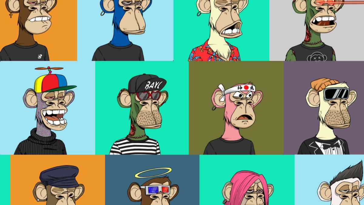 Des NFT de Bored Ape Yacht Club // Source : Bored Ape Yacht Club Des NFT de Bored Ape Yacht Club // Source : Bored Ape Yacht Club