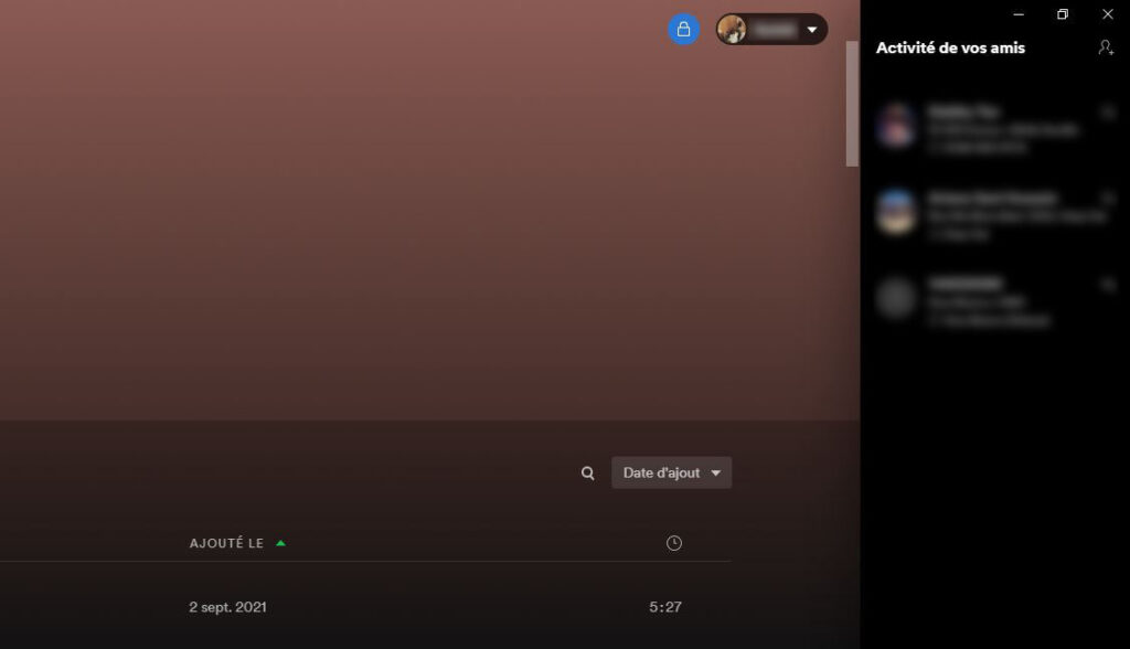 Activer l'écoute privée sur PC dans Spotify. // Source : Capture d'écran Numerama Activer l'écoute privée sur PC dans Spotify. // Source : Capture d'écran Numerama