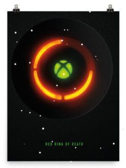 Poster Red Ring of Death pour la Xbox 360 // Source : Microsoft Poster Red Ring of Death pour la Xbox 360 // Source : Microsoft