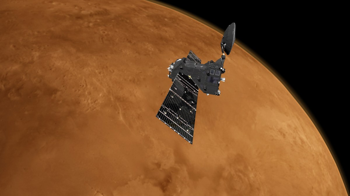 L'orbiteur TGO. // Source : ESA/ATG medialab L'orbiteur TGO. // Source : ESA/ATG medialab