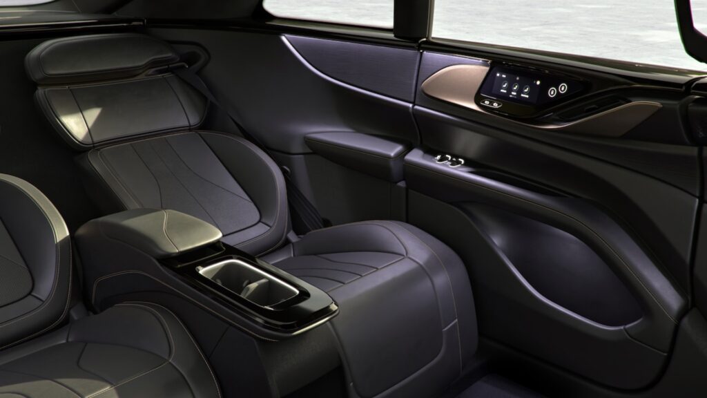 Places arrière de la FF91 // Source : Faraday Future Places arrière de la FF91 // Source : Faraday Future