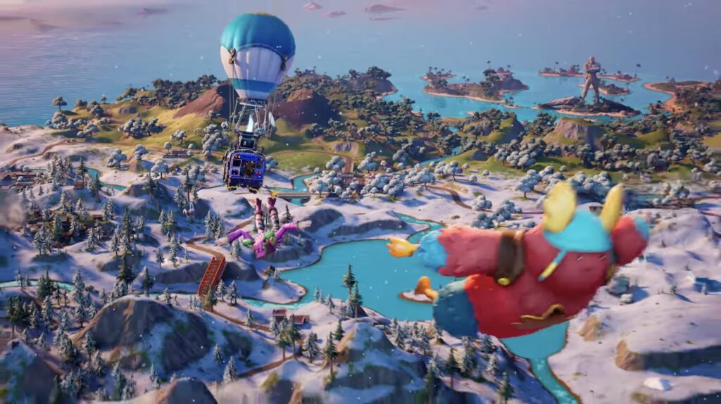 Une partie de la nouvelle île du chapitre 3 // Source : YouTube/Fortnite Une partie de la nouvelle île du chapitre 3 // Source : YouTube/Fortnite