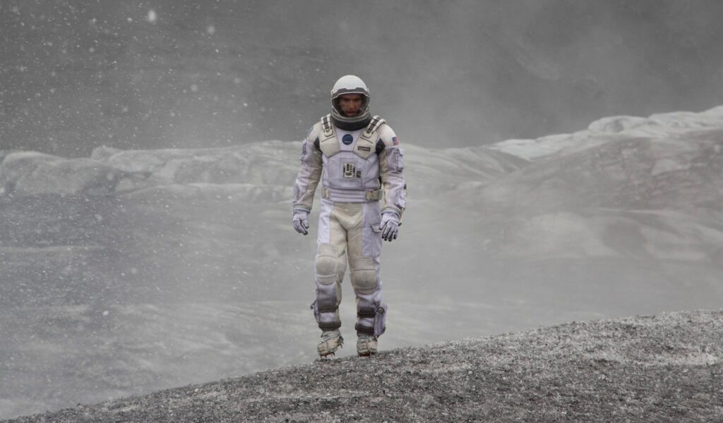 Matthew McConaughey in INTERSTELLAR, from Paramount Pictures and Warner Brothers Entertainment. Matthew McConaughey in INTERSTELLAR, from Paramount Pictures and Warner Brothers Entertainment.
