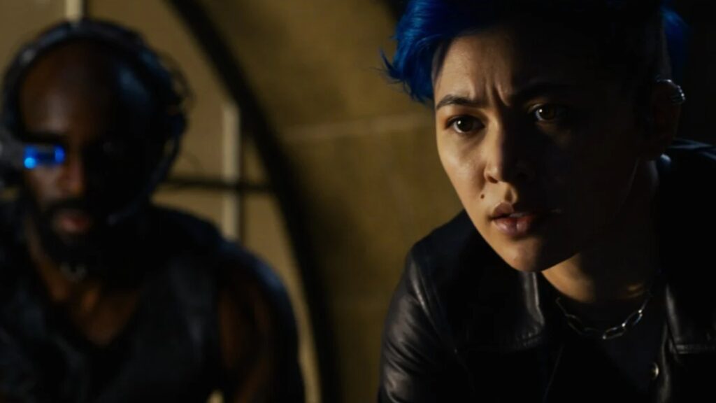 Jessica Henwick (Bugs), une révélation en tant qu'actrice dans ce film. // Source : Warner/Matrix 4 Jessica Henwick (Bugs), une révélation en tant qu'actrice dans ce film. // Source : Warner/Matrix 4