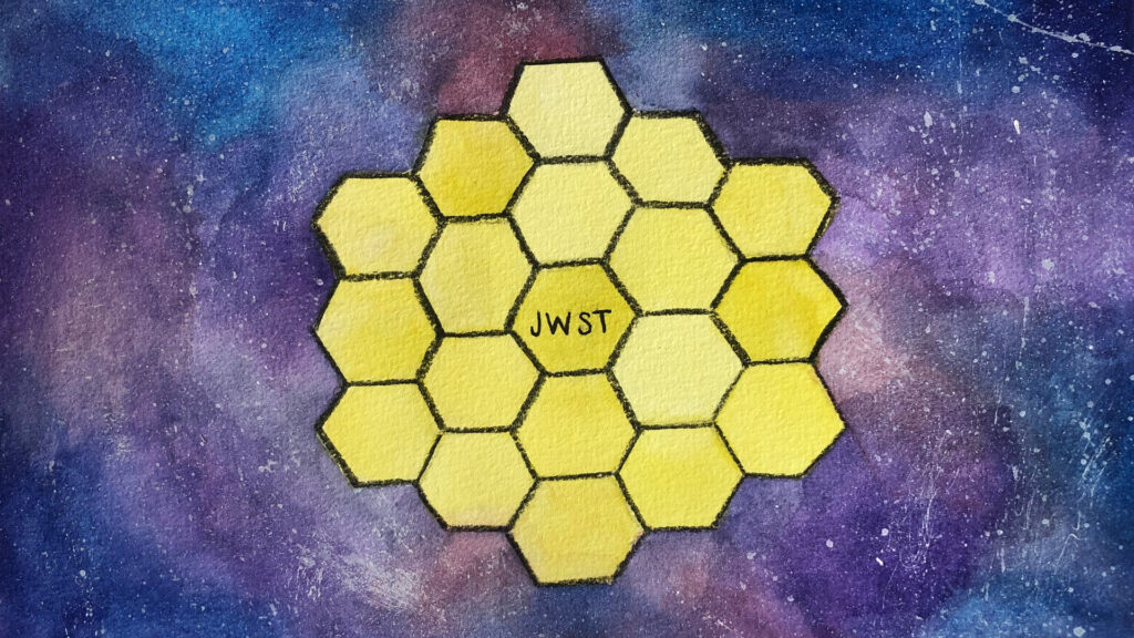 Vous avez le temps de faire pleins de jolis dessins en attendant son décollage. // Source : Flickr/CC/Nasa's James Webb Space Telescope, Shriya Katta