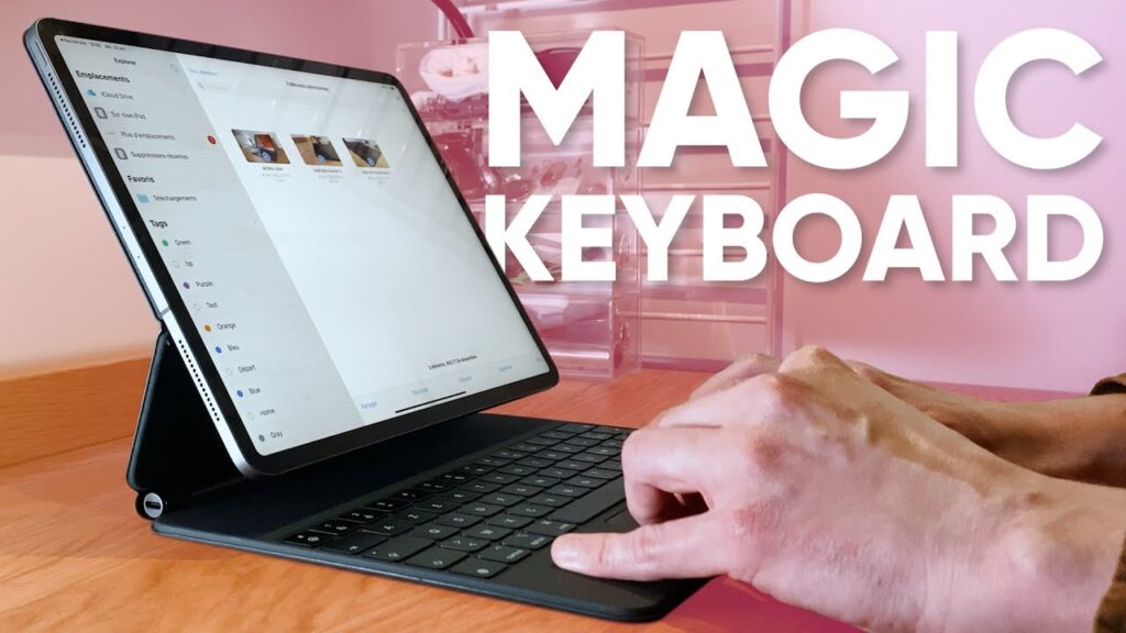 Avec son Magic Keyboard, l'iPad Pro actuel est beau, mais moins pratique qu'un MacBook. Le design du clavier devrait changer. // Source : Numerama Avec son Magic Keyboard, l'iPad Pro actuel est beau, mais moins pratique qu'un MacBook. Le design du clavier devrait changer. // Source : Numerama