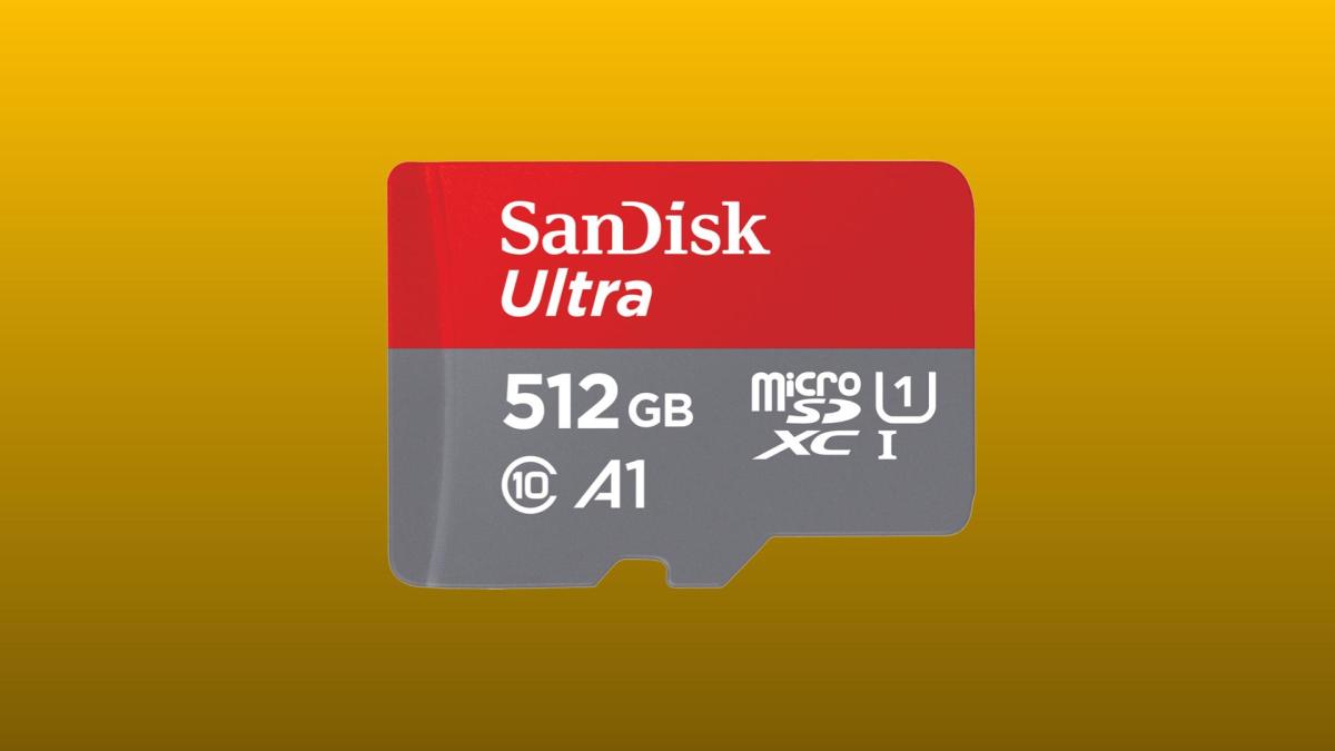 La microSD SanDisk Ultra 512 Go // Source : Amazon La microSD SanDisk Ultra 512 Go // Source : Amazon
