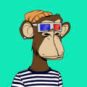 Un des fameux "Monkey Art" // Source : Opensea Un des fameux "Monkey Art" // Source : Opensea