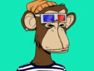 Un des fameux "Monkey Art" // Source : Opensea Un des fameux "Monkey Art" // Source : Opensea