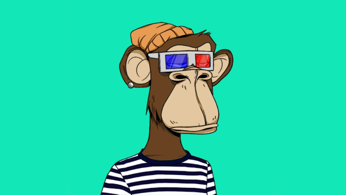Un des fameux "Monkey Art" // Source : Opensea Un des fameux "Monkey Art" // Source : Opensea