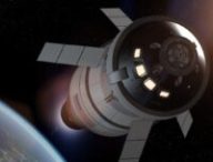 Représentation de ce à quoi devrait ressembler la capsule Orion du programme Artémis. // Source : Vue d'artiste Orion / Nasa