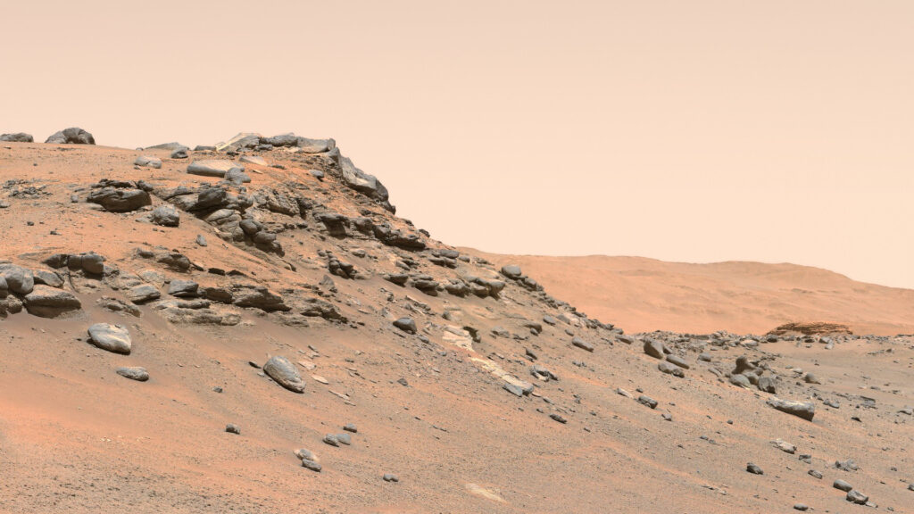 La passion de Perseverance sur Mars : les cailloux. // Source : NASA/JPL-Caltech/MSSS/ASU/Thomas Appéré (photo recadrée) La passion de Perseverance sur Mars : les cailloux. // Source : NASA/JPL-Caltech/MSSS/ASU/Thomas Appéré (photo recadrée)