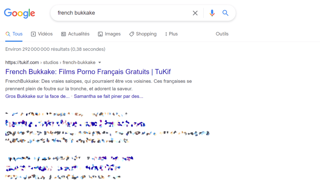Le lien était le mieux référencé jusqu'à la suppression de la chaine le 1er décembre // Source : Capture écran Numerama Le lien était le mieux référencé jusqu'à la suppression de la chaine le 1er décembre // Source : Capture écran Numerama