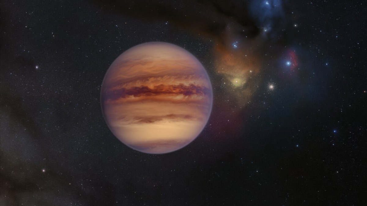 Une vue d'artiste de planète vagabonde // Source : ESO/M. Kornmesser Une vue d'artiste de planète vagabonde // Source : ESO/M. Kornmesser