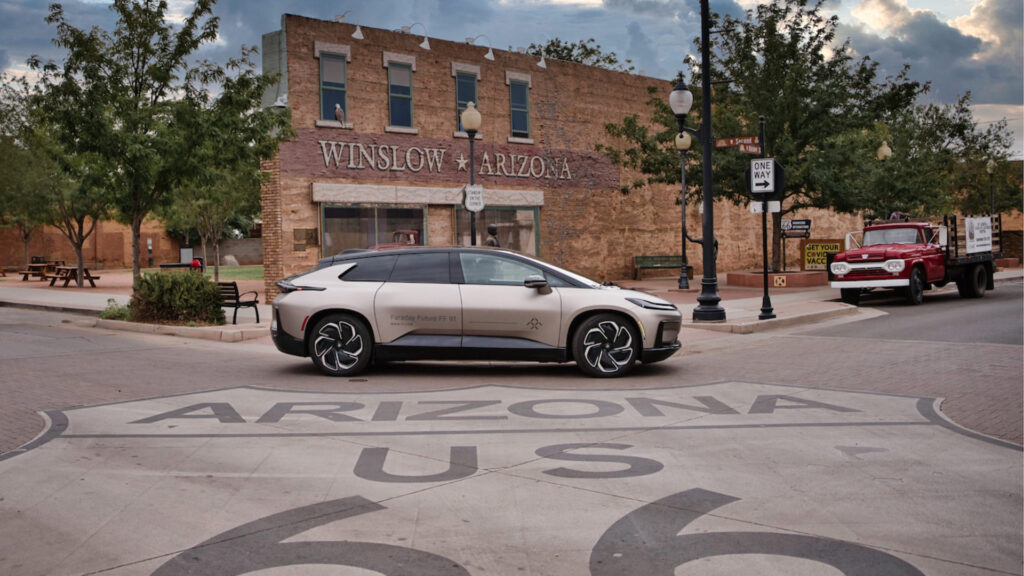 Faraday Future FF91 en test // Source : Faraday Future Faraday Future FF91 en test // Source : Faraday Future
