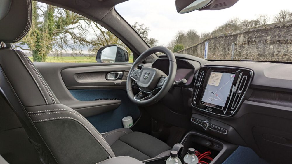 Intérieur du Volvo C40 // Source : Raphaelle Baut pour Numerama
