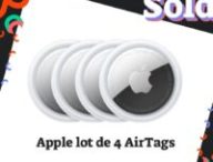 Apple lot de 4 AirTags  // Source : Numerama