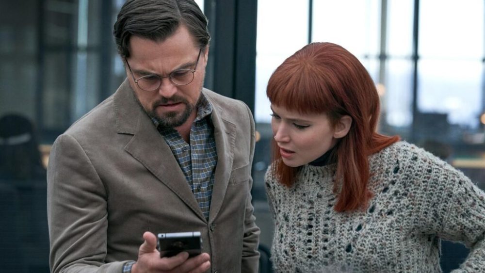 Don't Look Up, avec Leonardo Di Caprio et Jennifer Lawrence. // Source : Netflix Don't Look Up, avec Leonardo Di Caprio et Jennifer Lawrence. // Source : Netflix