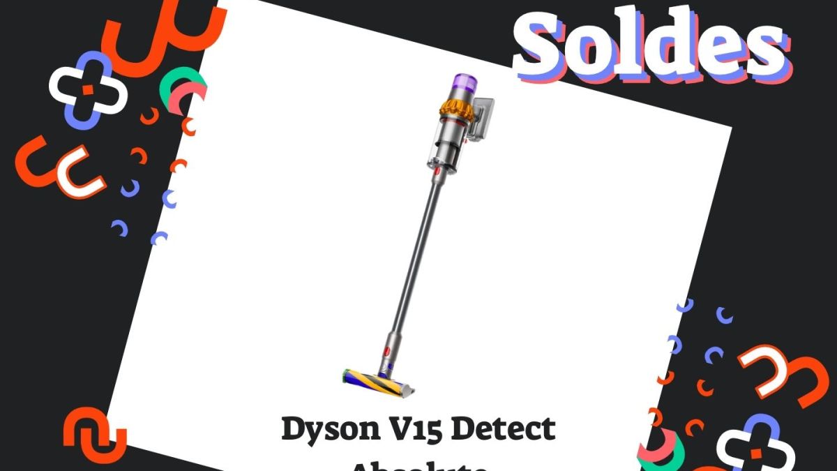 Le Dyson V15 Detect Absolute. // Source : Dyson. Le Dyson V15 Detect Absolute. // Source : Dyson.