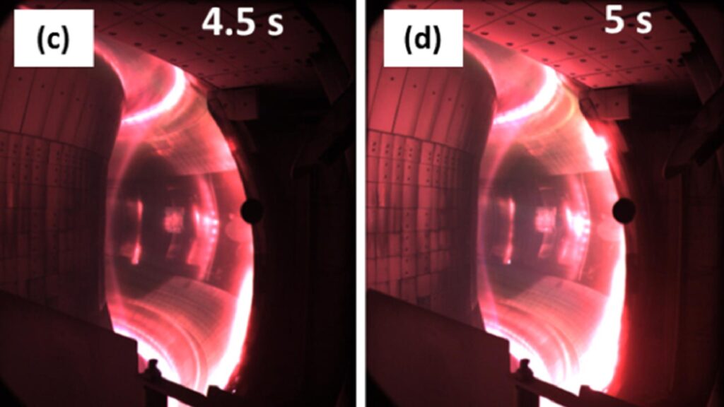 Aperçu de la fusion nucléaire au sein du EAST Tokamak. // Source : Xiang Han et al Aperçu de la fusion nucléaire au sein du EAST Tokamak. // Source : Xiang Han et al