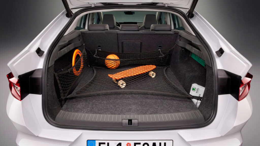 Coffre du Skoda Enyaq Coupé iV // Source : Skoda Coffre du Skoda Enyaq Coupé iV // Source : Skoda