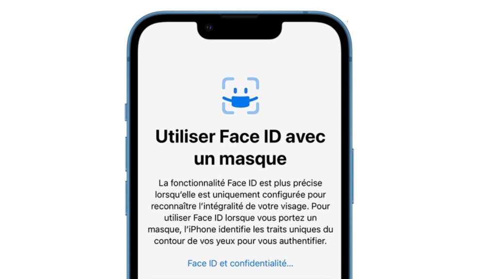 Face ID avec un masque est une nouveauté d'iOS 15.4. Face ID avec un masque est une nouveauté d'iOS 15.4.