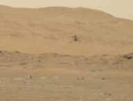 Ingenuity pendant son 4e vol sur Mars. // Source : NASA/JPL-Caltech/LANL/CNES/CNRS/ISAE-Supaéro