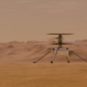 Vue d'artiste d'Ingenuity sur Mars. // Source : Capture d'écran YouTube NASA Jet Propulsion Laboratory Vue d'artiste d'Ingenuity sur Mars. // Source : Capture d'écran YouTube NASA Jet Propulsion Laboratory