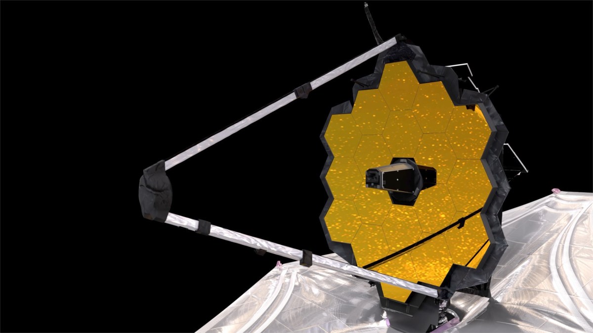 Extrait d'une animation sur le déploiement du miroir primaire du JWST. // Source : NASA's Goddard Space Flight Center Conceptual Image Lab Extrait d'une animation sur le déploiement du miroir primaire du JWST. // Source : NASA's Goddard Space Flight Center Conceptual Image Lab