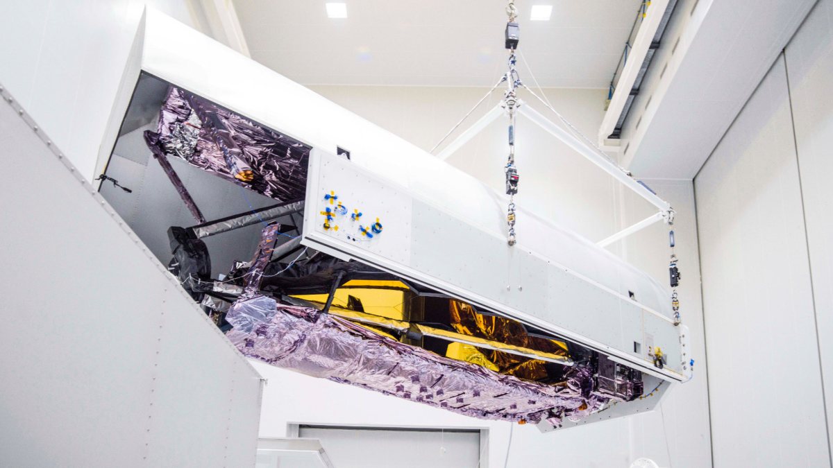 Le télescope JWST. // Source : NASA/Chris Gunn via Flickr (image recadrée) Le télescope JWST. // Source : NASA/Chris Gunn via Flickr (image recadrée)