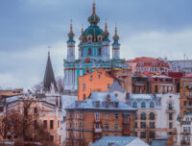 Quartier de Podliv à Kiev, en Ukraine // Source : David Mark par Pixabay