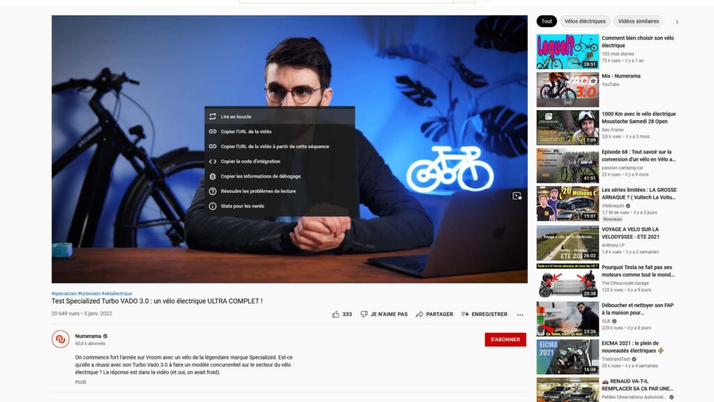 Lire en boucle YouTube Lire en boucle YouTube