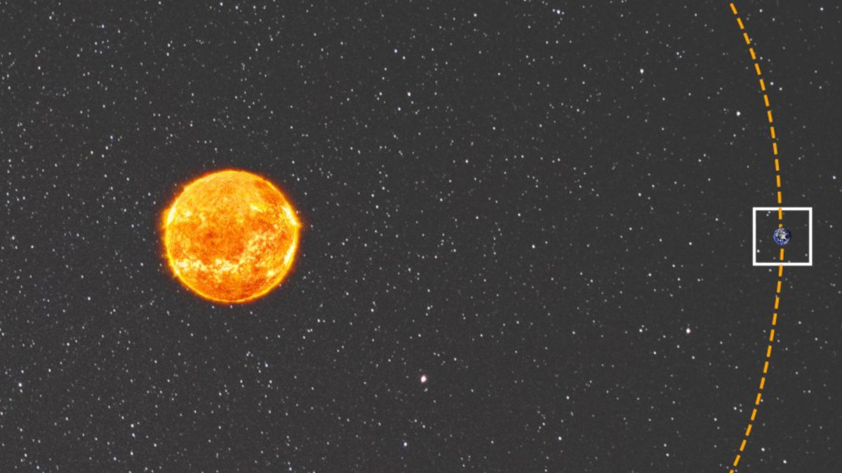À quoi ressemble la trajectoire de la Lune par rapport au Soleil ? // Source : Via Twitter @erikapal À quoi ressemble la trajectoire de la Lune par rapport au Soleil ? // Source : Via Twitter @erikapal