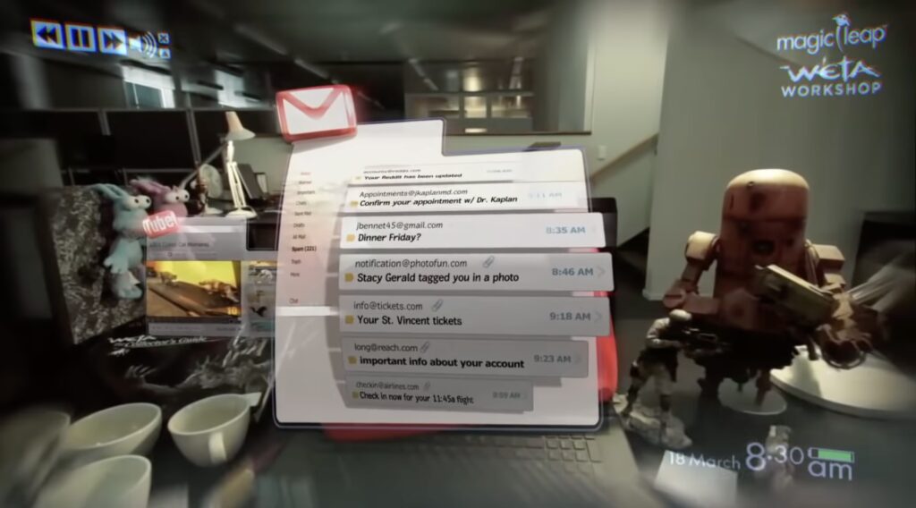 Une présentation de Magic Leap en 2015 // Source : YT/ Magic Leap Une présentation de Magic Leap en 2015 // Source : YT/ Magic Leap