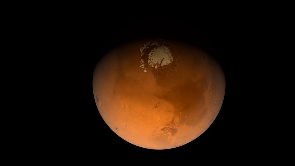 Mars, désertique aujourd'hui, était probablement couverte d'eau autrefois. // Source : Flickr/CC/Kevin Gill (image recadrée) Mars, désertique aujourd'hui, était probablement couverte d'eau autrefois. // Source : Flickr/CC/Kevin Gill (image recadrée)