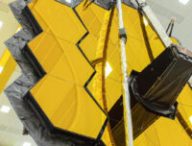 Le JWST en avril 2020. // Source : Northrop Grumman via Flickr (photo recadrée) Le JWST en avril 2020. // Source : Northrop Grumman via Flickr (photo recadrée)