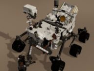 Représentation de Perseverance. // Source : Capture d'écran https://rkinnett.github.io/rover3d/