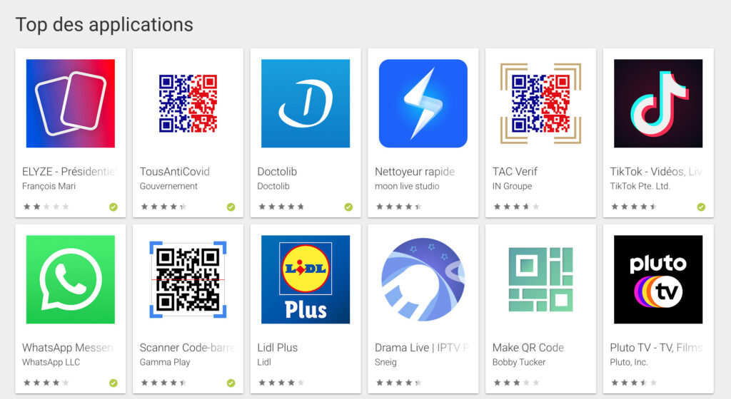 Elyze, l'app la plus populaire sur le Playstore Android le 11 janvier 2022 // Source : Playstore Elyze, l'app la plus populaire sur le Playstore Android le 11 janvier 2022 // Source : Playstore
