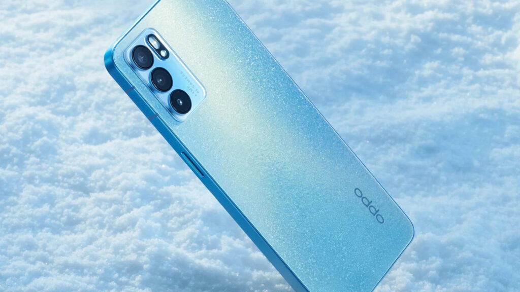 L'OPPO Reno 6 brille de mille feux // Source : OPPO L'OPPO Reno 6 brille de mille feux // Source : OPPO