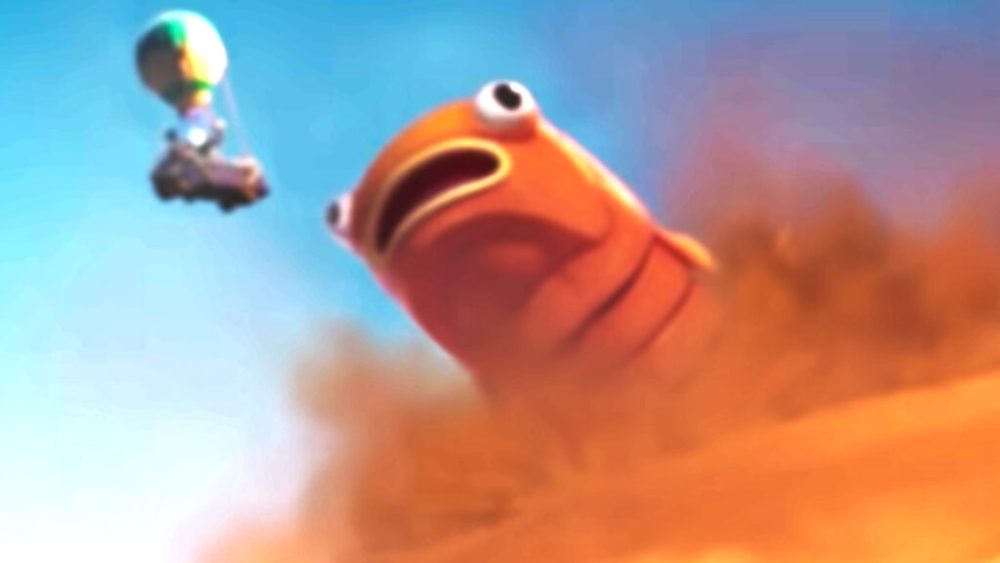 Le mythique ver de sable de Dune vu par Fortnite // Source : Capture / Fornite Le mythique ver de sable de Dune vu par Fortnite // Source : Capture / Fornite