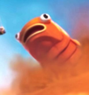Le mythique ver de sable de Dune vu par Fortnite // Source : Capture / Fornite