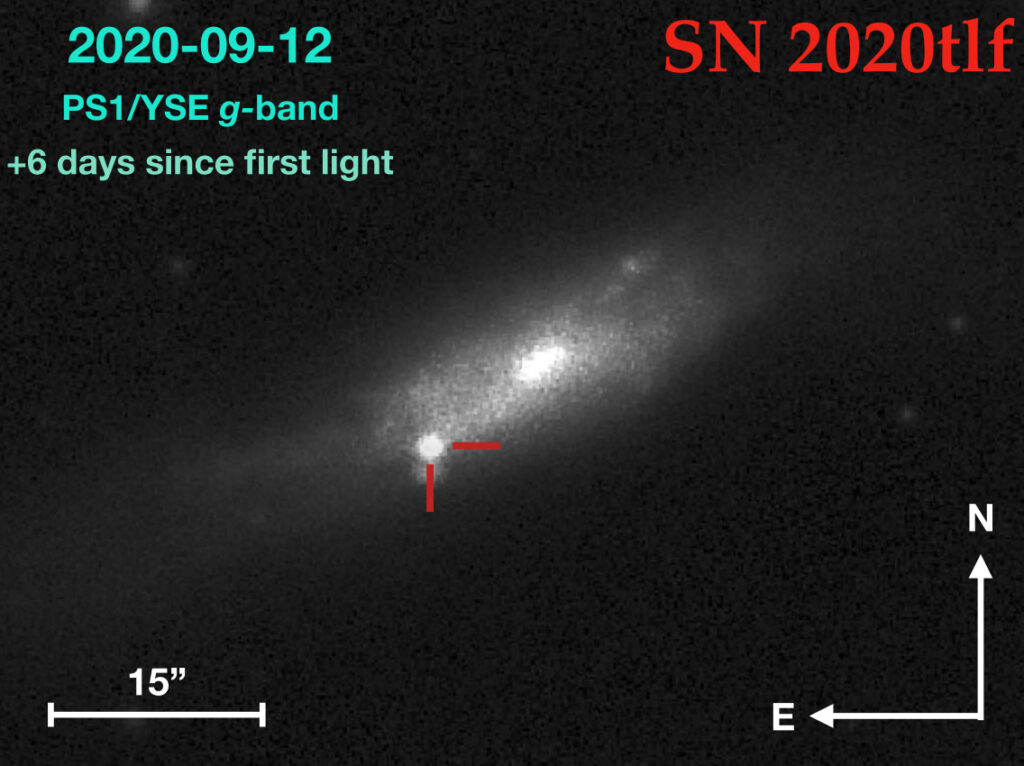 SN 2020tlf. // Source : Capture d'écran The Astrophysical Journal SN 2020tlf. // Source : Capture d'écran The Astrophysical Journal