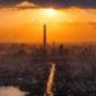 Coucher de Soleil sur la ville de Tianjin. // Source : Pixabay Coucher de Soleil sur la ville de Tianjin. // Source : Pixabay