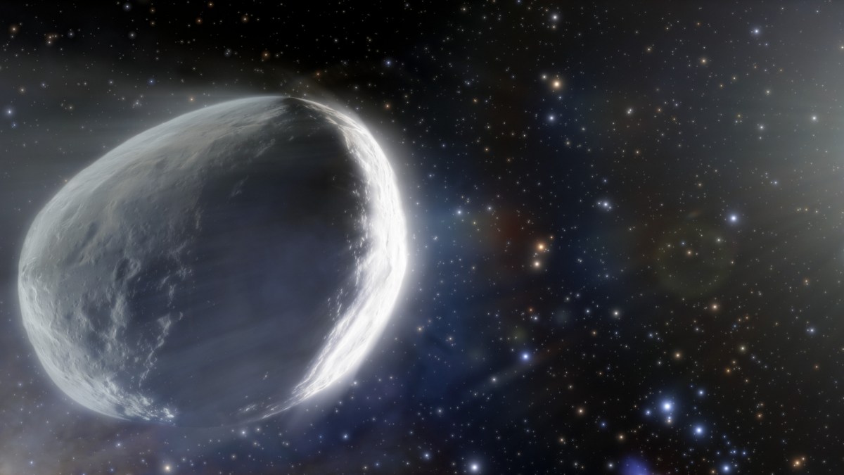 Comète Bernardinelli-Bernstein, illustration. // Source : NOIRLab/NSF/AURA/J. da Silva (Spaceengine) Comète Bernardinelli-Bernstein, illustration. // Source : NOIRLab/NSF/AURA/J. da Silva (Spaceengine)