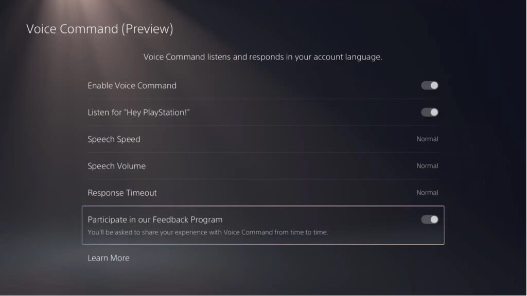 'Hey PlayStation !' sur PS5 // Source : Sony 'Hey PlayStation !' sur PS5 // Source : Sony