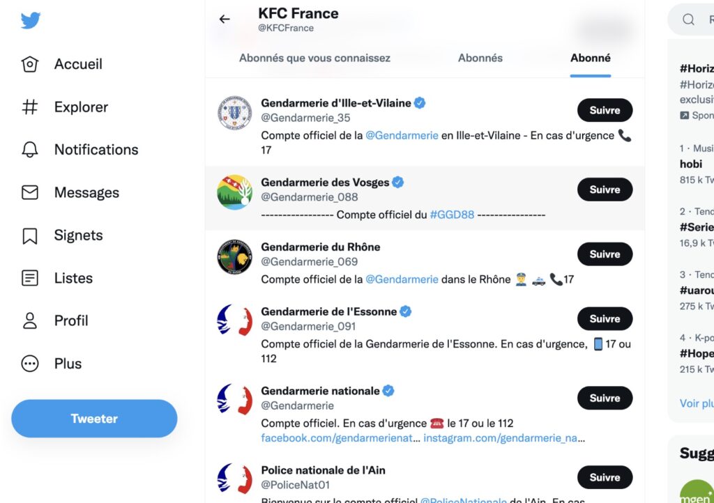 KFC France Twitter poulets KFC France Twitter poulets